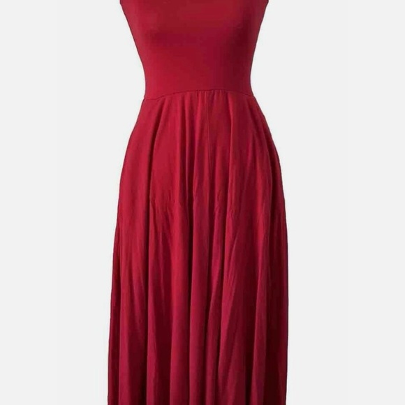 New With Tags Reformation Cherry Red Midi Dress w/ Pockets – Size M - Picture 3 of 9